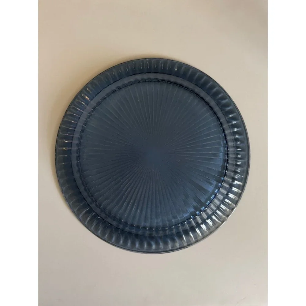 Blue Glass 12” Dinner Charger Plate